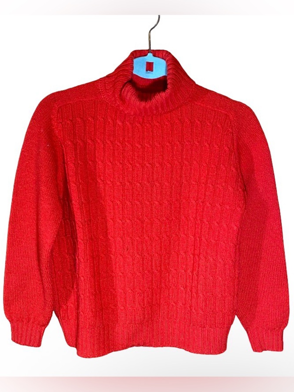 Vintage Pendleton Knockabouts virgin wool red turtleneck sweater small